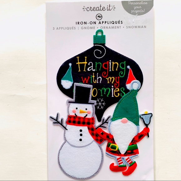 Iron On Christmas Patches x3 - Picture 1 of 5